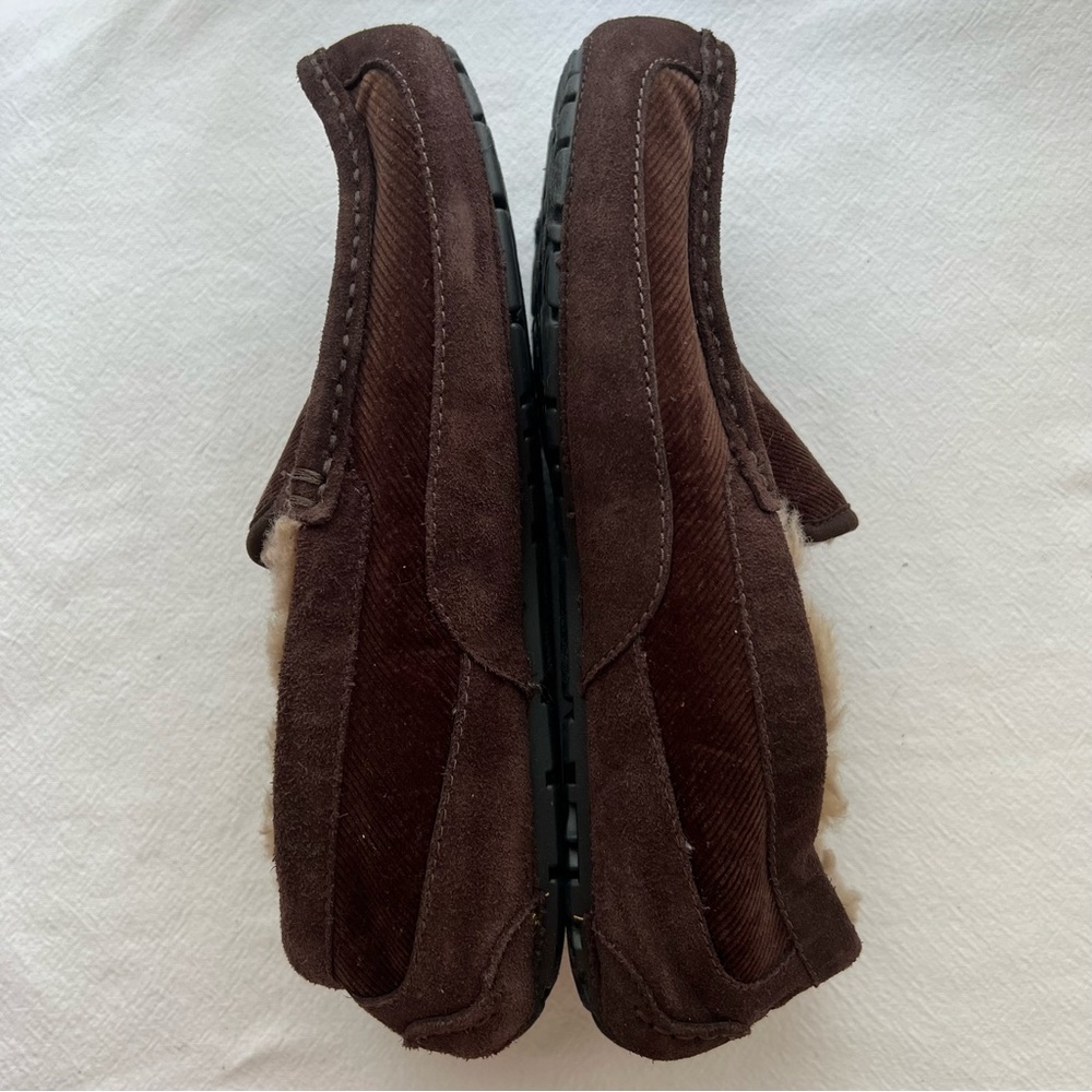 New Ugg Ascot Men’s Slipper in Brown Size 8 - Picture 4 of 7